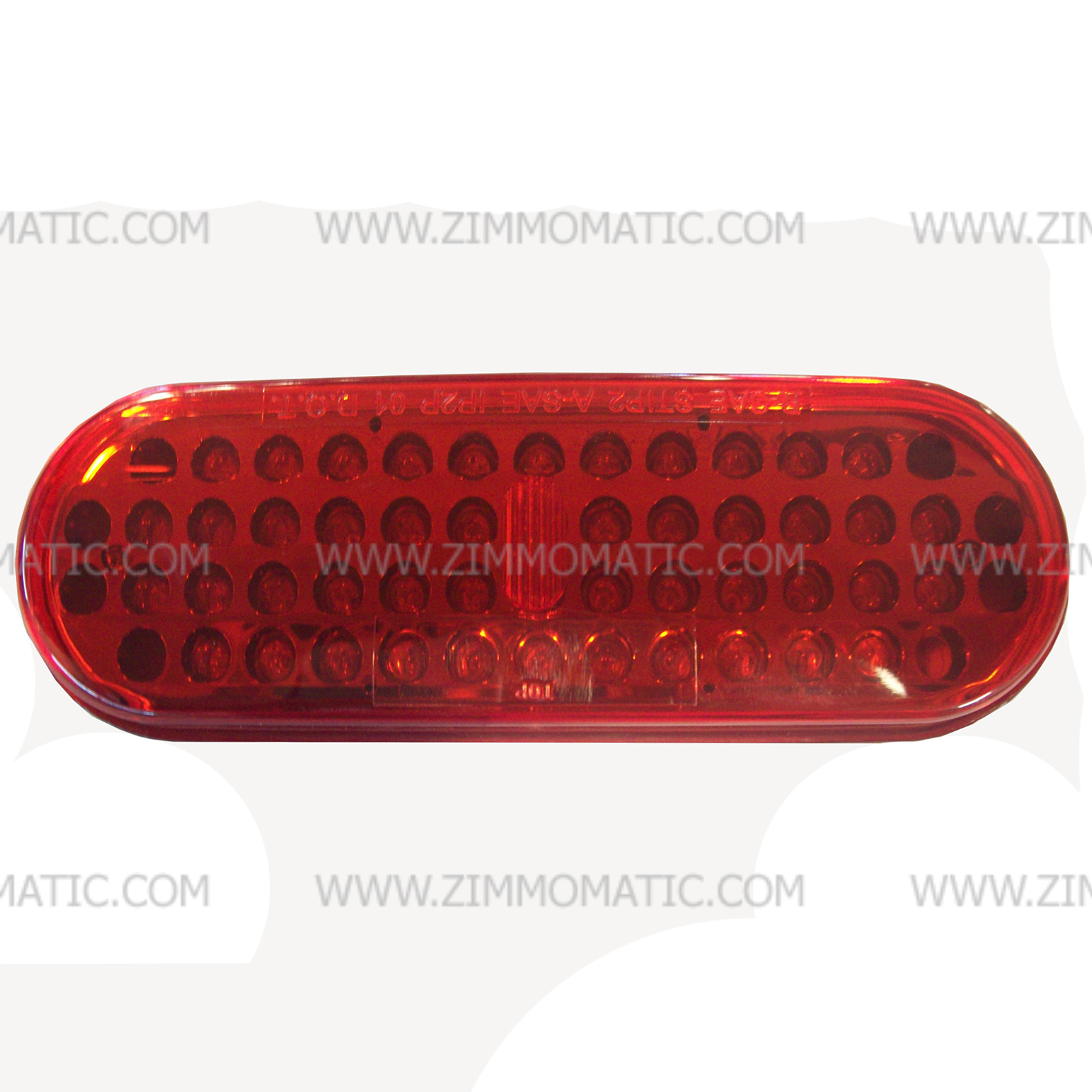 light, 2 x 6 inch oval, LED red, optronics