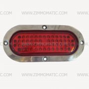 light, 2 x 6 inch oval, LED red, optronics - Image 2