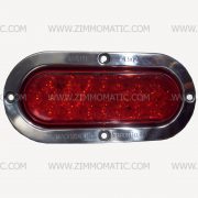LIGHT, 2 X 6 inch OVAL, LED red - Image 2