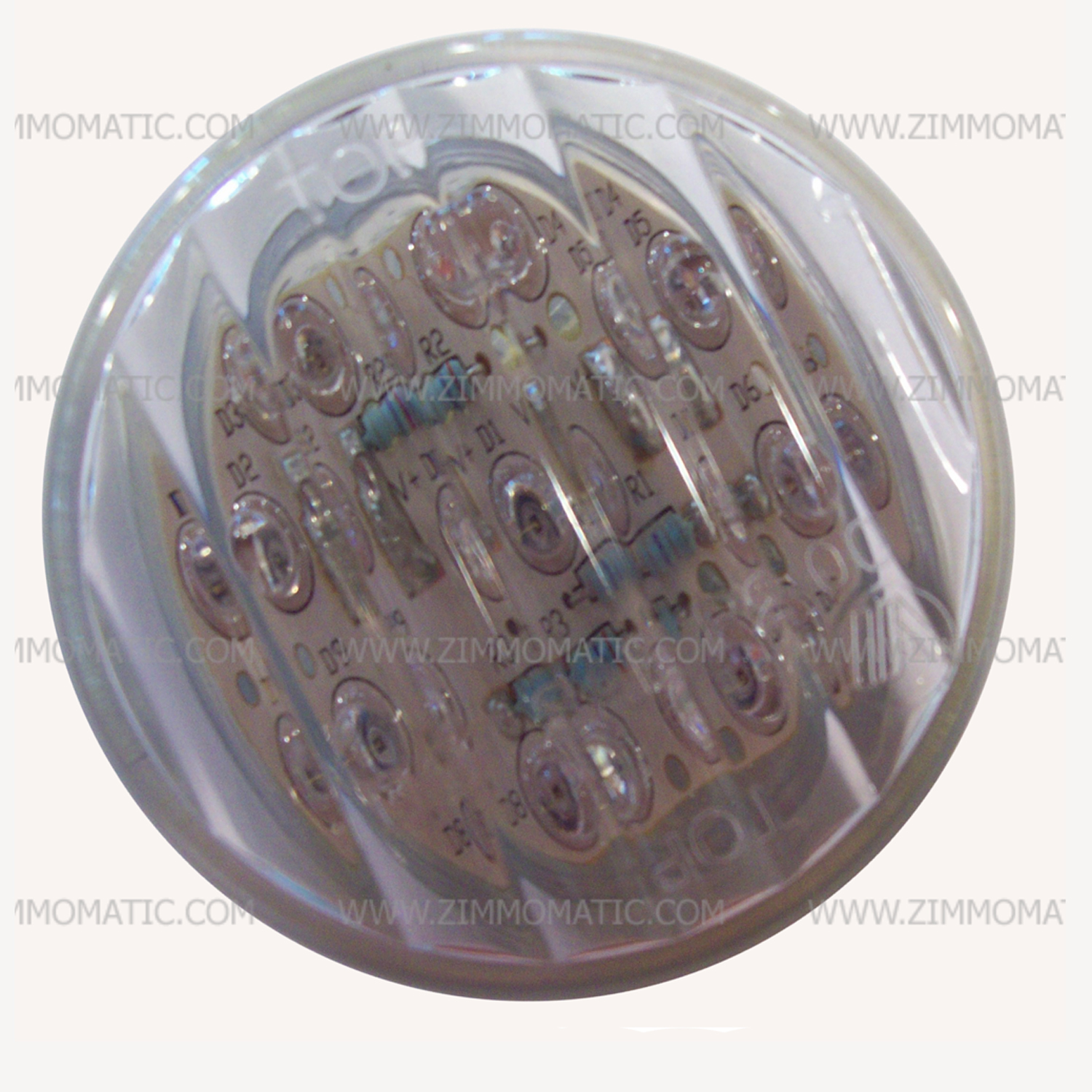 light, 2 inch clear lens led, amber