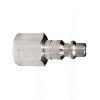 stainless steel quick connect coupler, 1/4", male plug end, female thread - Image 2