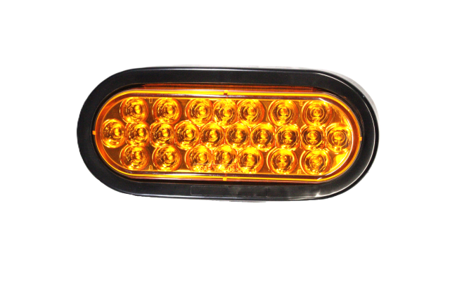 strobe, 2 x 6 amber oval, LED