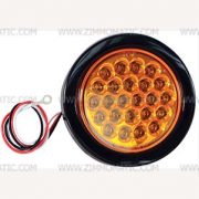 strobe, 4 inch round amber, LED - Image 2