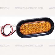 strobe, 2 x 6 amber oval, LED - Image 2