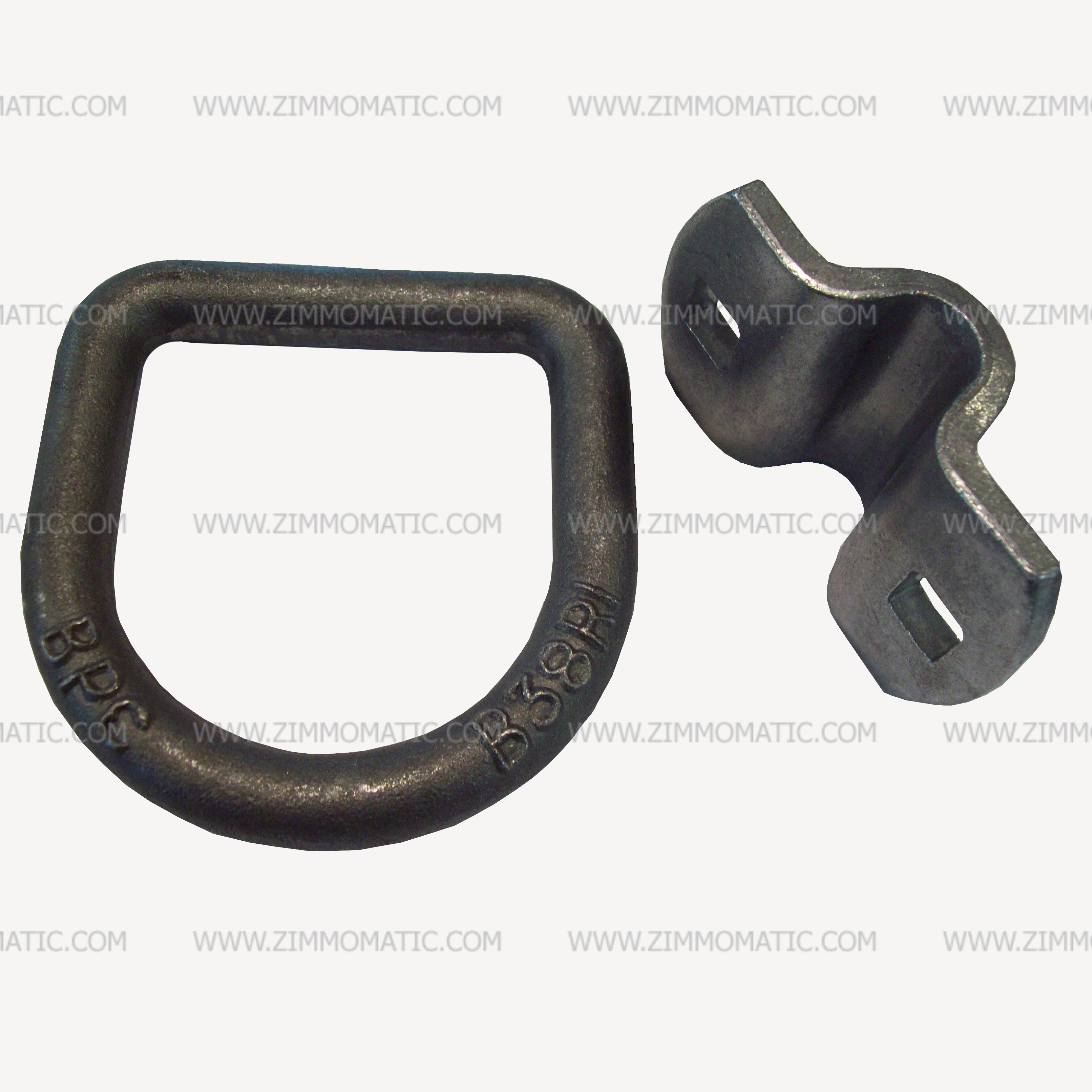 5/8 in Forged D-Ring w/ weld-on bracket, 6,130 lbs. Working Load Limit,  AISI-1025 Steel