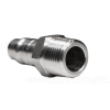 stainless steel quick connect coupler, 1/2", male plug end, male thread - Image 3