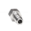 stainless steel quick connect coupler, 1/2", male plug end, female thread - Image 2
