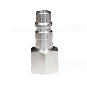 stainless steel quick connect coupler, 1/2", male plug end, female thread