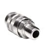stainless steel quick connect coupler, 1/4", female socket end, male thread, - Image 3
