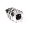 stainless steel quick connect coupler, 1/4", female socket end, male thread, - Image 2