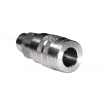 stainless steel quick connect coupler, 1/2", female socket end, male thread - Image 3