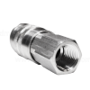 stainless steel quick connect coupler, 1/2", female socket end, female thread - Image 2