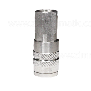 stainless steel quick connect coupler, 1/2", female socket end, female thread