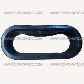 grommet, 2 x 6 inch oval rubber