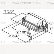 12V LED LICENSE PLATE LIGHT, EXTERNAL MOUNT - Image 2