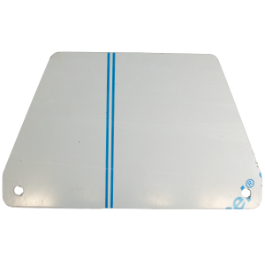 Polished stainless HUT sticker plate